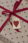 Ib Laursen Balicí papír Red Hearts – 5 m, hnědá barva, papír