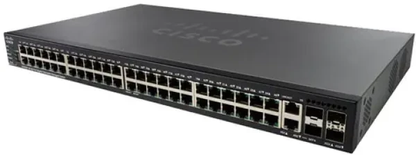 Cisco SG550X-48MP / Gigabit Switch / 48x RJ-45 / 2x SFP+ / 2x Combo 10 Gbit SFP+ / USB / PoE / QoS / VLAN (SG550X-48MP-K9-EU)