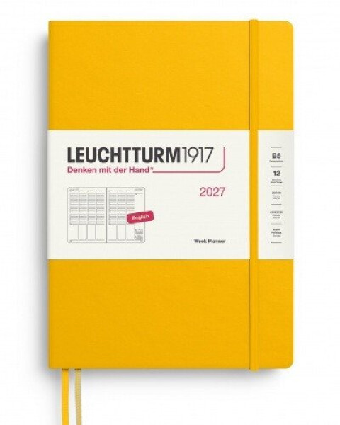 Týdenní plánovač Sunflower, Composition B5 2027, anglicky