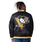 Starter Pánsk Oboustranná Bunda Pittsburgh Penguins The CLOSER Reversible Varsity Satin Jacket Velikost: XL