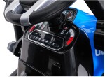 Mamido Dětský elektrický traktor MEGA D68 24V s přívěsem modrý