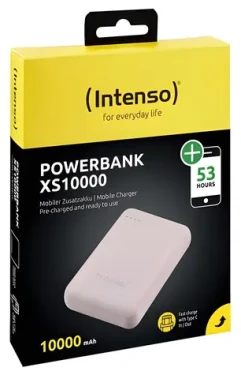Intenso XS10000 růžová / Powerbanka / 10 000 mAh / USB-A + USB-C / 3,1A (7313533)