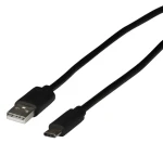 EFB černá / Kabel / USB-C - USB-A / USB 2.0 / 1 m / 3 A (EBUSBC-USB20AK.1)
