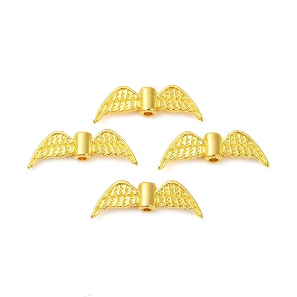 Kovová andělská křídla - zlatá - 7,5 x 21,5 x 3 mm - 1 ks