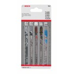 Bosch 5dílná sada pilových plátků do kmitacích pil Wood and Metal Basic T 119 BO; T 119 B; T 11 C; T 118 A; T 118 B