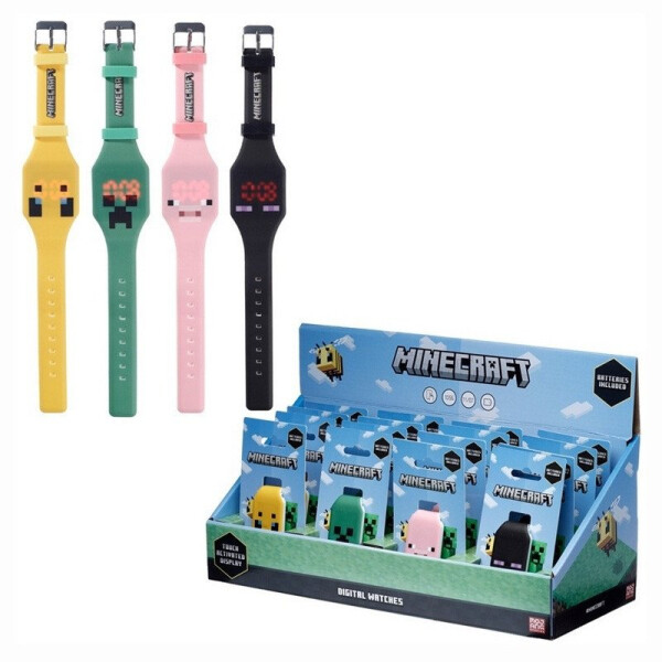 Minecraft Digitální silikonové hodinky - Obličeje
