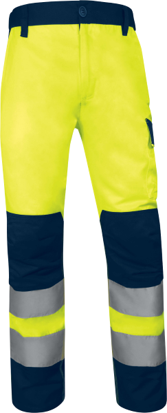 Reflexní pracovní kalhoty Delta Plus M1PA2HVCL2 Barva: Žlutá, Velikost: S (M1PA2HVCL2JAPT)