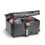 Obkev58B černý horní kufr Givi Trekker Outback Evo hliníkový (Monokey topcase), bez zámku, 58 l.