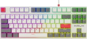 KRUX Atax Pro RGB Gateron Yellow bílá / Herní klávesnice / mechanická / Gateron Yellow / USB / US Layout (KRX0110)