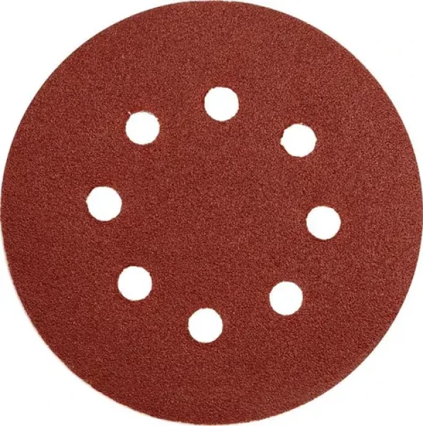 YATO YT-83454 / Brusný papír s otvory / Průměr 125 mm / Zrnitost 100 / Suchý zip / 5 ks (YT-83454)