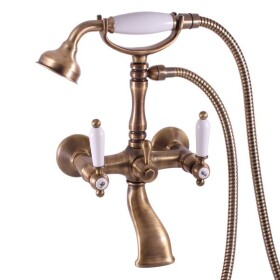 RAV Slezák - MORAVA RETRO - Vanový set s baterií, Stará mosaz (Bronz) MK560.5/2SM MK560.5/2SM