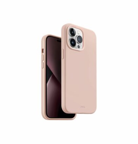 Pouzdro UNIQ Lino MagClick iPhone 14 Pro růžové