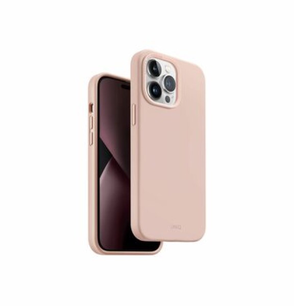 Pouzdro UNIQ Lino MagClick iPhone 14 Pro Max růžové
