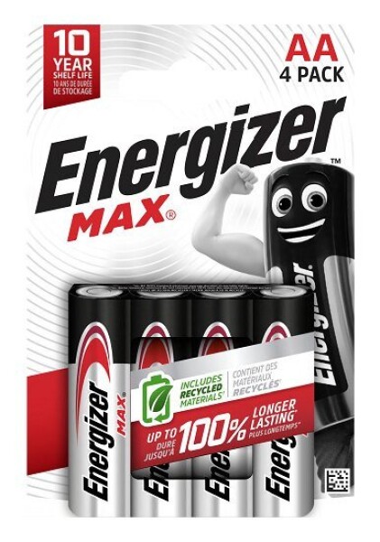 Alkalické tužkové baterie AA 4ks - Energizer Max