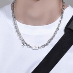 Ocelový náhrdelník Paolo se znamením zvěrokruhu - 12 druhů, Panna (23.8. - 22.9.) 50 cm + 5 cm (prodloužení)