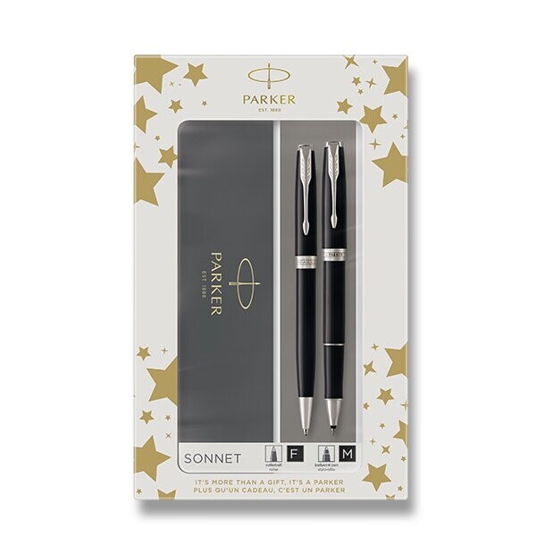 Parker Sonnet Black CT sada roller a kuličková tužka 1501/8893259