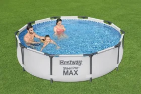 BESTWAY Bazén rodinný 366 x 76 cm / s ocelovým rámem / s filtrací / kulatý (56416)