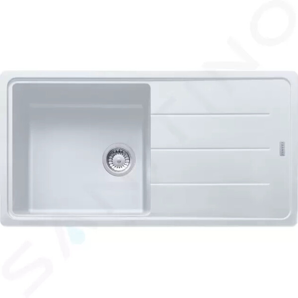 FRANKE - Basis Fragranitový dřez BFG 611, 970x500 mm, bílá-led 114.0285.303