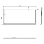 SAPHO - GEMINI zrcadlo s LED osvětlením 130x60cm GM130
