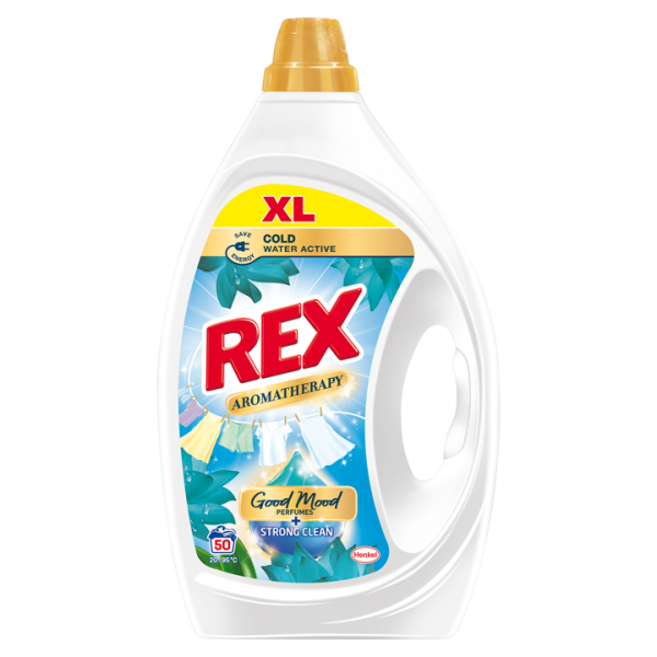 REX prací gel Aromatherapy Lotus Universal 50 praní, 2,25l