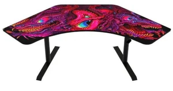 AROZZIl ARENA ANGELO Crawling Chaos / Herní stůl / rohový / dračí design / D:225cm / Š:102cm / V:71cm-81cm (ARENA-ANGELO-CHAOS)