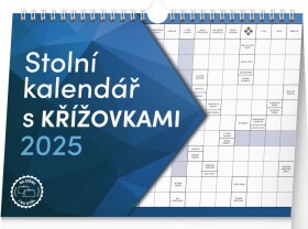 Kalendář 2025 stolní: křížovkami háčkem, 30 21 cm