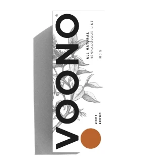 Voono Henna light brown - přírodní barva na vlasy 100g