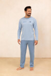 Pyžamo Regina 494 long/r M-XL Z25/26 pánské tmavě modrá L
