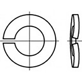TOOLCRAFT TO-6854418 pérová podložka vnitřní Ø: 16 mm DIN 128 Ušlechtilá ocel V2A A2 50 ks