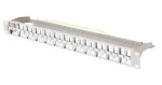 Lanberg Patch panel pro Keystone šedý / Patch panel / 48 portů / FTP / 1U / 19" / neosazený (PPKS-1248-S)