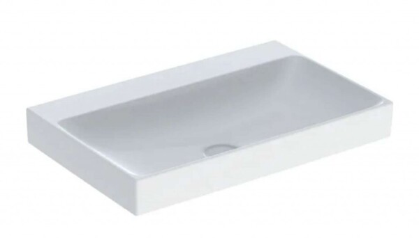 GEBERIT - ONE Umyvadlo 75x48x14 cm, bez přepadu, bez otvoru pro baterii, KeraTect, bílá 505.021.01.2