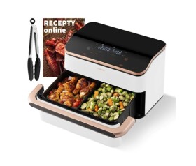 Cosori TF101S Dual blaze TwinFry 10l hozkovzdušná fritéza - bílá