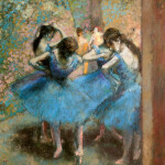 Nástěnný poznámkový kalendář 2026 NOTIQUE - Edgar Degas, 30 x 30 cm