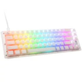 Ducky One 3 Aura Cherry MX-Blue bílá / herní klávesnice / podsvícená / mechanická / drátová USB-C / US (DKON2167ST-CUSPDAWWWWC1)
