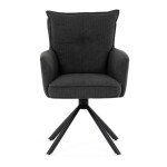 Jídelní židle, šedá, manšestrová látka, HC-X1128 GREY2