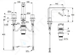 KLUDI - Ameo Umyvadlová baterie, 3-otvorová instalace, chrom 413930530