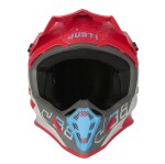 Moto přilba Just1 J38 Korner matná modro/červená - XS