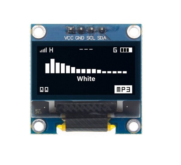 IIC I2C OLED displej 0,96" - Bílý, 128 x 64