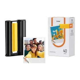 Liene Amber samolepicí fotopapír 3x3" / Fotopapír / samolepicí / 40 listů + kazeta / pro M110, M210 (LA002-65007)