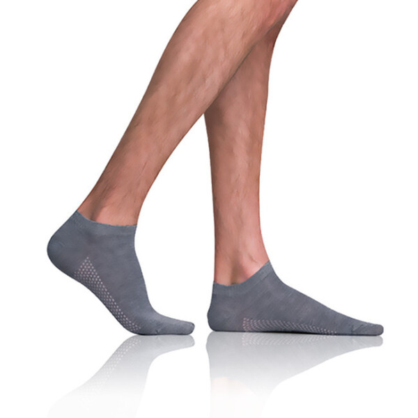 Krátké pánské bambusové ponožky BAMBUS AIR IN-SHOE SOCKS - BELLINDA - šedá 43 - 46
