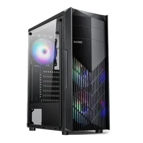 1stCOOL MONSTER EVO černá / PC skříň / Mid Tower / ATX, micro-ATX, Mini-ITX / 2x RGB ventilátor / USB 3.0 (ML-MONSTER-EVO)