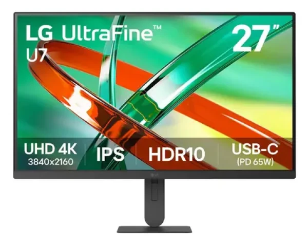 27" LG UltraFine 27U730B-B černá / Monitor / IPS / 4K UHD / 60 Hz / 5 ms / USB-C PD 65 W / HDMI / DP (27U730B-B.AEU)