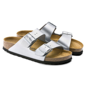 Dámské žabky Birkenstock Arizona Birko-Flor Silver regular width (1012282) 39