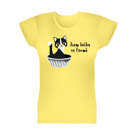 Dámské tričko - Jsem kočka ve formě, vel. M - Albi