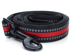 Bando reflexní vodítko pro psa | 125 cm Barva: Červená, Šířka vodítka: 1,5 cm