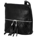 Stylová dámská koženková crossbody kabelka Betty, černá