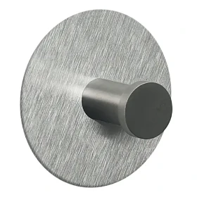 Spirella PUNT-Round kulatý háček na ručníky / kartáčovaná nerez ocel / samolepící / 60 mm (7610583139382)