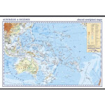 Austrálie a Oceánie - školní nástěnná zeměpisná mapa 1:13 mil./136x96 cm, 1. vydání