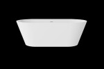 BESCO - Volně stojící vana DEEVA bílá - Barva - Bílá, Barva sifonu - Zlatá, Rozměr vany - 150 × 75 VANDEEVA150Z