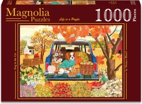 MAGNOLIA Puzzle Pes v autě